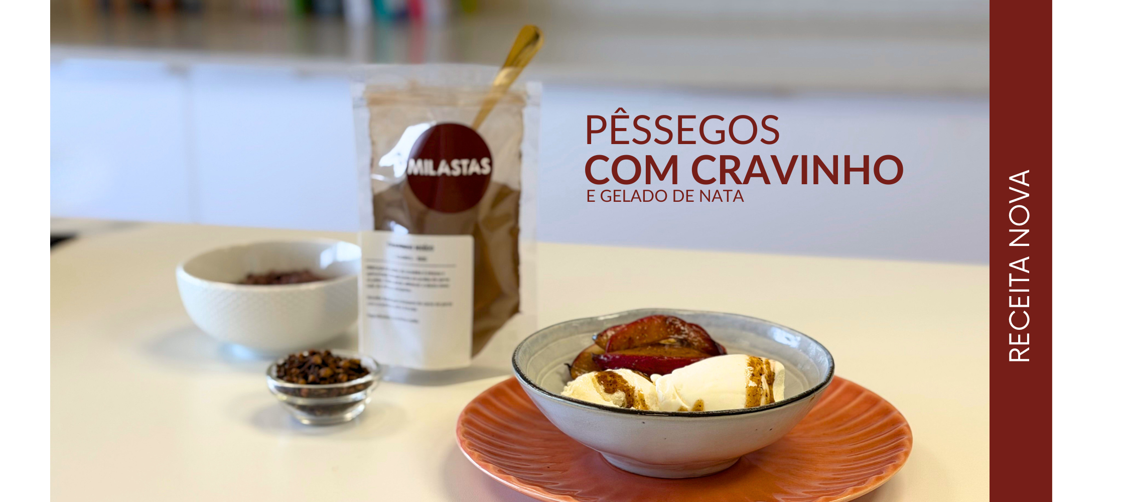 Pêssegos com Cravinho