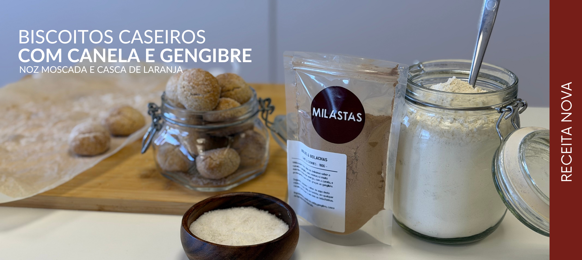 Biscoitos de Canela e Gengibre