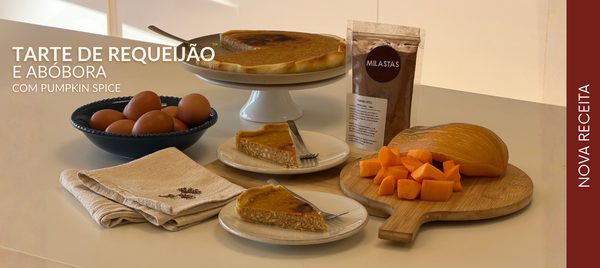 Tarte de Requeijão e Abobora com Pumpkin Spice